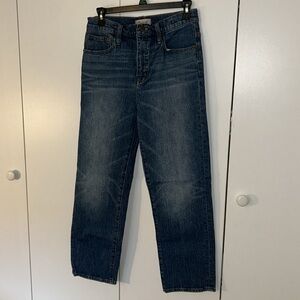 Madewell Classic Straight High-Rise Jean Womens 26 Fawn Wash